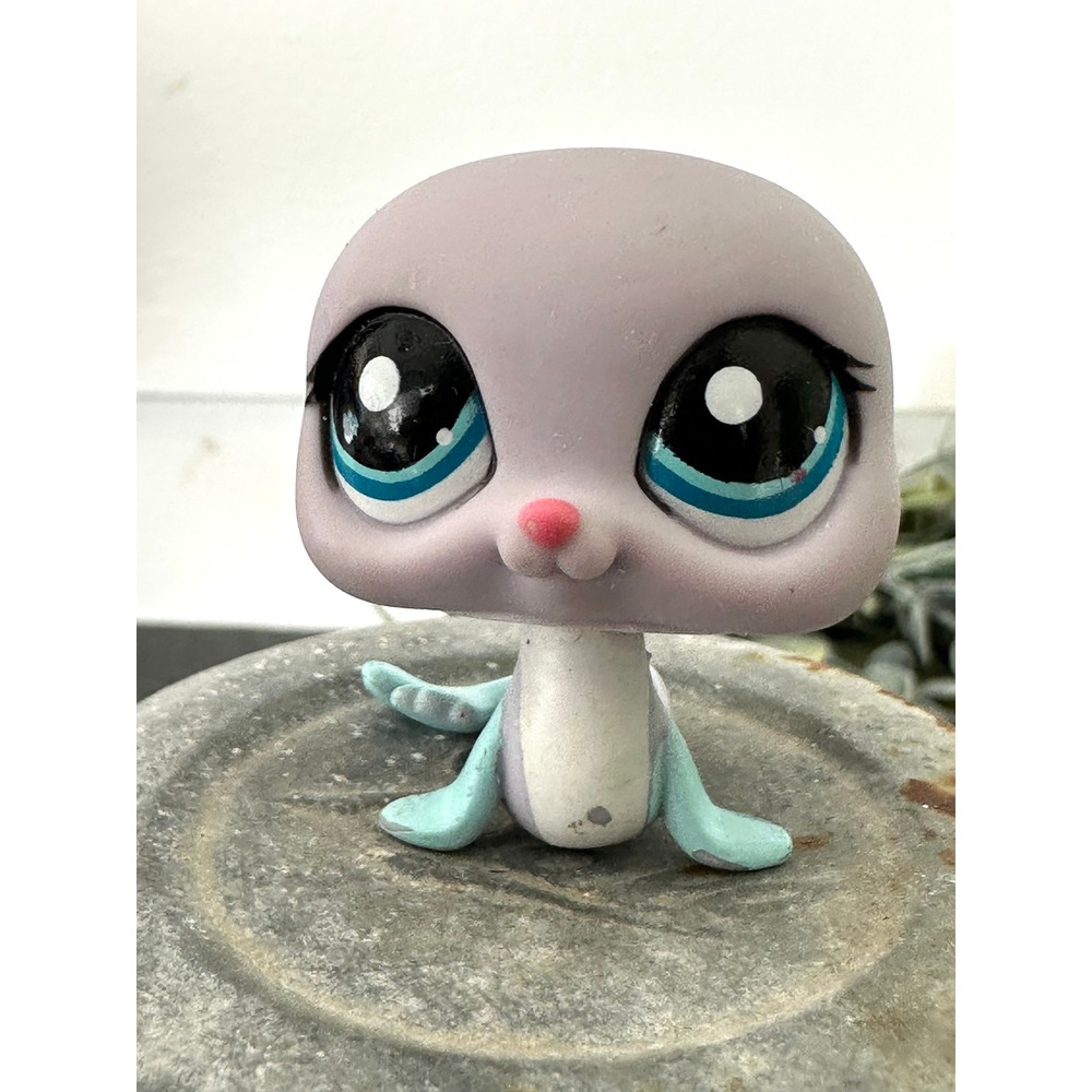 Littlest Pet Shop #1445 lilac seal Hasbro authentic lps 2007 purple - Picture 3 of 6